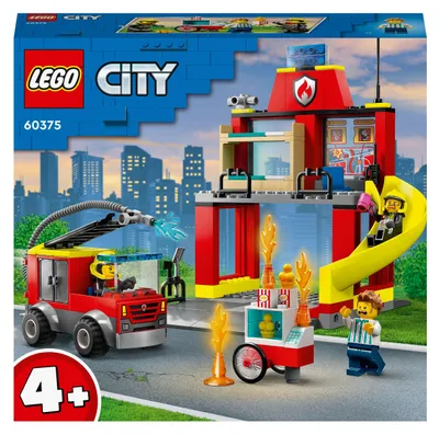 Immagine prodotto di LEGO® 60375 LEGO® City 60375 Feuerwehrstation und Löschauto Bausatz