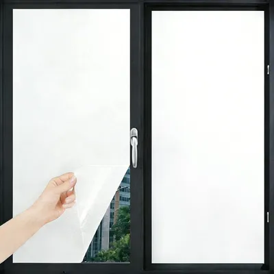 Productafbeelding van Raamfolie - Statisch hechtende privacyfolie - Lichtdoorlatend en ondoorzichtig - Mat - 44,5 x 300 cm