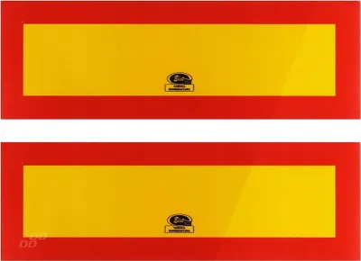 Produktbild von Aluminium Abschleppschild 100x300mm - Reflektierend, 2 Stück