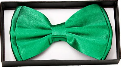 Produktbild von Grüne Satin Fliege Deluxe als Kostüm Zubehör für Fasching & Mottoparties