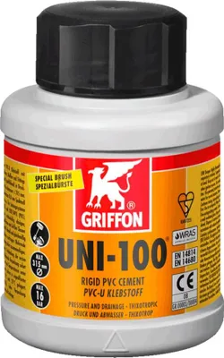Produktbild von Griffon UNI 100 250ml Kleber Klebstoff für PVC Rohre Pool Teich