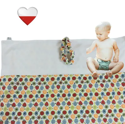 Produktbild von Wiederverwendbare Wickelauflage von NappiMe, Fruchtmuster