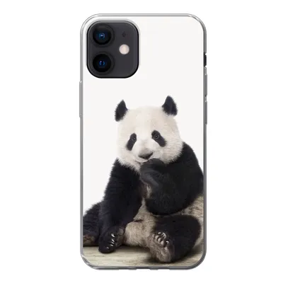 Produktbild von MuchoWow® Handyhülle Schutzhülle Hülle für iPhone 12 Panda - Tiere - Jungen - Mädchen - Pandabär Silikon Softcase Handy Hülle - Schutzhülle