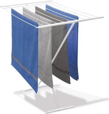 Produktbild von Metaltex Wäschetrockner Como 8 m mit klappbarem Gitter platzsparend zusammenklappbar für innen und außen