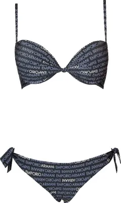 Produktbild von EMPORIO ARMANI Damen-Bikini-Bügel-BH mit verstellbaren Slip-Cups an der Hüfte, Meer oder Schwimmbad, Artikel 262479 4R310, L - IT IV / CN 170/96  / BR  G / MX G, Poliammide 80%,Elasthan 20%