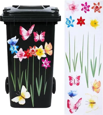 Produktbild von Bunte Blumen Wandsticker 276x98 Zoll wasserdicht selbstklebend
