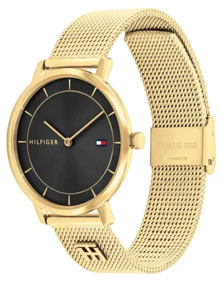 Productafbeelding van Tommy Hilfiger Tea dameshorloge 1782739, goudkleurig, met metalen band
