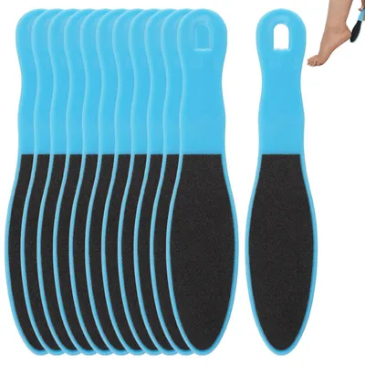 Produktbild von Hornhautfeile Fußfeile Set 12 Stück 16x3,5 cm Blau Doppelseitig Wiederverwendbar