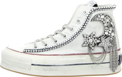 Zdjęcie produktu dla Nan-Ku platforma sznurowane buty damskie 31383330333132 Biały 37 EU