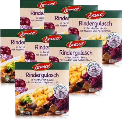 Produktbild von Erasco Rindergulasch 480g Fertigessen (7er Pack)