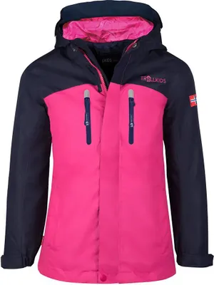 Image de Trollkids Nusfjord veste rose 104 cm garçon rose 104 cm
