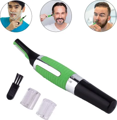 Produktbild von Haarschneider und Rasierer Elektrorasierer fuer Maenner Professioneller allergikericherer Trimmer fuer Gesicht, Hals, Nase, Augenbrauen und Koerperhaar