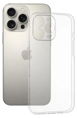 Produktbild von Techsuit Clear Silikon Back Cover Hülle für Apple iPhone 16 Pro Max - Transparent