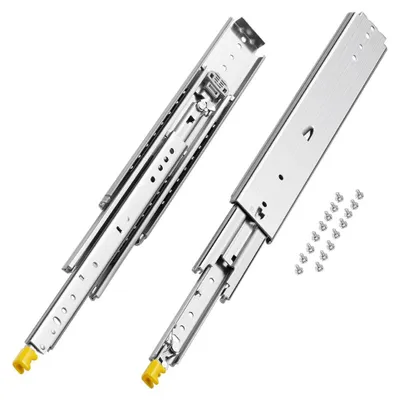 Immagine prodotto di VEVOR Guide per cassetti da 457 mm ad estrazione totale, guide telescopiche bloccabili, 1 coppia di guide per cassetti, portata 500 lb, guide montate lateralmente