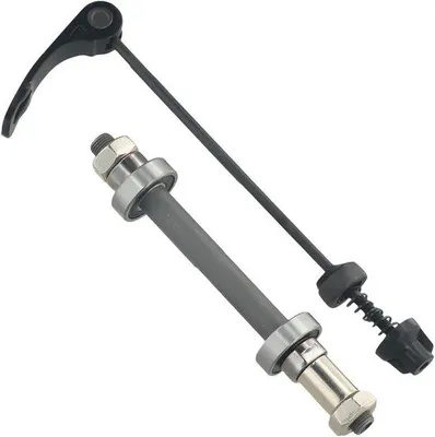 Productafbeelding van Fietsnaaf Assen - Wielonderhoud Set - Fietswiel Reparatie - Snelspanner Dubbel Lager - Voor & Achter - Zwart