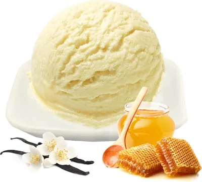 Produktbild von Vanille Honig Low Carb Eis Pulver Vegan Zucker-, laktosefrei 1 kg