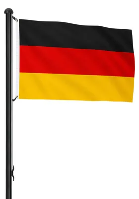 Obrázek produktu pro Sloup pro vlajku, výška 6,5 m, černý, vyrobený z hliníku, s 6 trubkami, německá vlajka o rozměrech 147 x 88 cm a příslušenství
