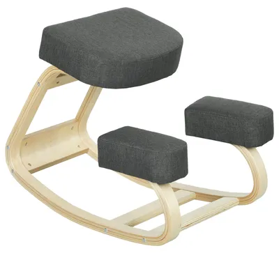 Produktbild von Vinsetto Kniestuhl, ergonomischer Sitzhocker, Polsterhocker, 120 kg belastbar