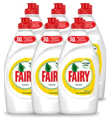 Produktbild von 6 x Fairy Spülmittel Zitrone 450 ml - Vorteilspackung - 6 Stücke