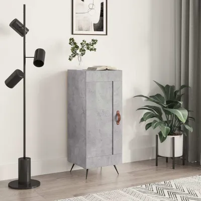 Immagine prodotto di vidaXL Credenza grigio cemento 34,5x34x90 cm materiale a base di legno