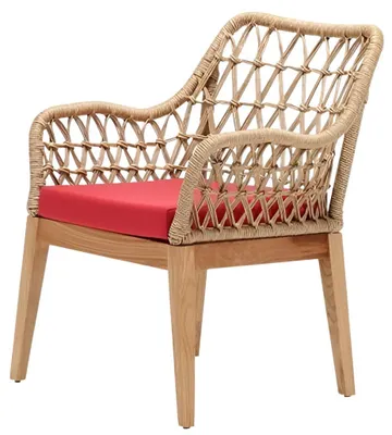 Immagine prodotto di Sedia moderna, sedia da giardino, mobili da giardino, sedia di alta qualità, sedia rossa