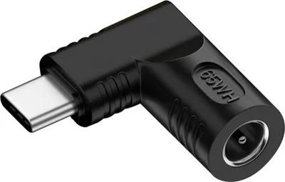 Image de INF Adaptateur 65W DC Femelle vers USB Type-C Mâle - Charge Power Delivery