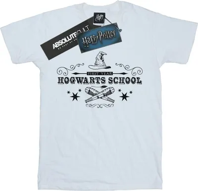 Produktbild von Harry Potter - "Hogwarts First Year" T-Shirt für Damen BI26603 (S) (Weiß)
