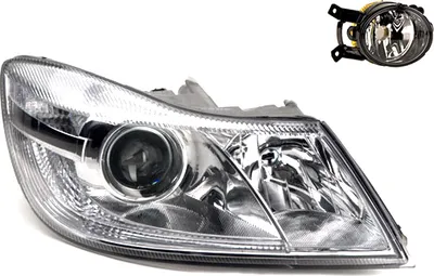 Produktbild von Johns, Scheinwerfer Halogen kompatibel zu Skoda Octavia 1Z 09-13 H1 H7 Re. + Nebelsche. 1Z1941018S 1Z1941016F 1Z0941702D