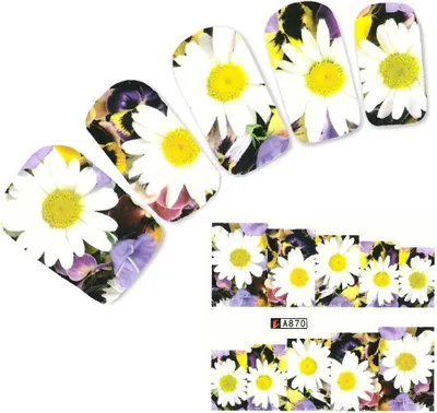 Produktbild von Tattoo Nail Art Blumen Aufkleber Nagel Sticker