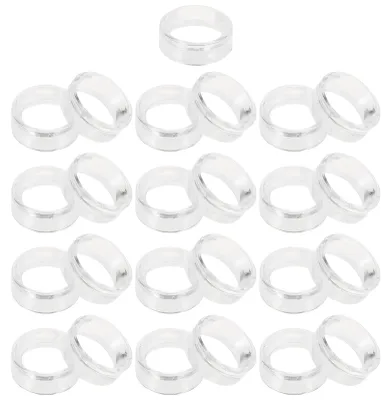 Image de Support à bijoux Artibetter en acrylique, lot de 25 pièces, base ronde, transparent, pour l'organisation