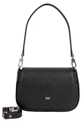 Productafbeelding van Schoudertas HANNA Flap Bag S, zwart, dames - Leer
