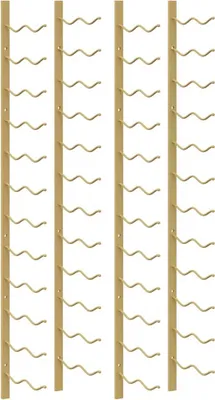 Produktbild von vidaXL Wand-Weinregal für 24 Flaschen 2 Stk. Golden Eisen