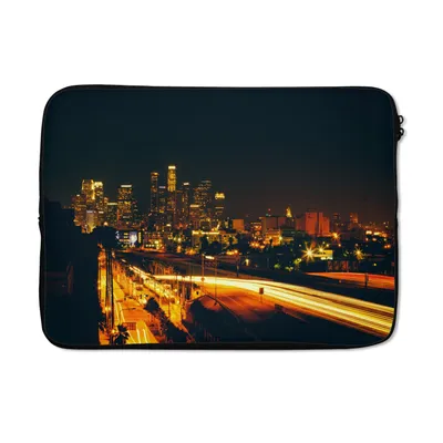 Produktbild von MuchoWow® Laptop Hülle 13 Zoll Nacht - Stadt - Denver Laptoptasche - Laptophülle - Sleeve - Rundumschutz