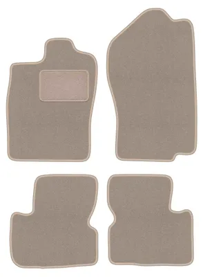 Image de Tapis de sol en moquette pour Opel Vectra A 1988-1995 (berline/liftback/à hayon) – jeu 4 pièces, beiges, sur mesure – Wielganizator LUX
