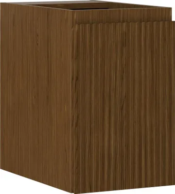 Produktbild von Mexen Rivel Badezimmerschrank unter Waschbecken 30 cm, 1 Tür, geriffelt, Nussbaum - 91A21-03047-1-BF86