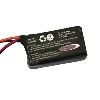 Immagine prodotto di Batteria Lipo 7,4V 1100mAh 8,14Wh