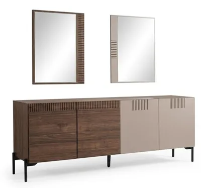 Produktbild von Modernes Sideboard mit 2 Spiegeln – stilvoll, funktional und elegant