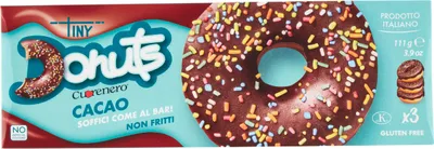Produktbild von Cuorenero Kakao-Schokoladen-Donuts 111g - Tini Donuts