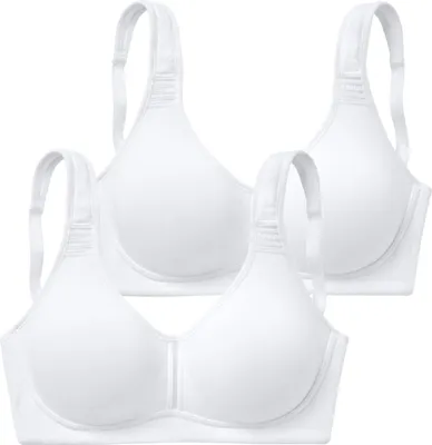 Produktbild von PETITE FLEUR T-Shirt-BH 2xweiß Größe 75 Cup C