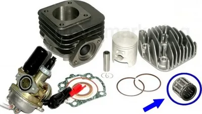 Produktbild von 70 Racing Zylinder KIT Kopf VERGASER E-Choke für KYMCO People S YUP 50 2TAKT Zylinderkit