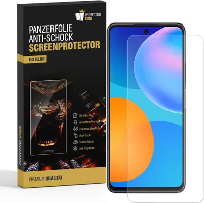 Produktbild von 2x Panzerfolie für Huawei P Smart 2021 ANTI-SHOCK Displayschutz Schutzfolie HD KLAR PET