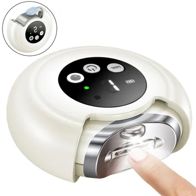 Produktbild von 3-in-1 elektrischer Nagelknipser für Erwachsene und Senioren, 3 Geschwindigkeiten, automatisches Schneiden und Feilen, Polierfunktion, wiederaufladbar