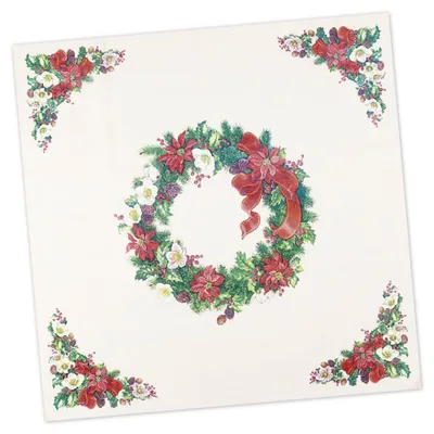 Zdjęcie produktu dla Środkowa część pokrywy Christmas Wreath BxH 8x8cm NOWA