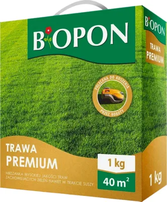 Zdjęcie produktu dla Biopon Nasiona Trawa Premium Mieszanka Wysokiej Jakości Traw Odporna 1Kg