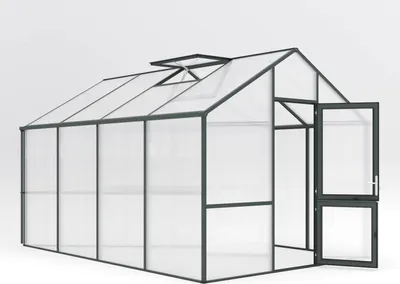 Produktbild von KGT Gewächshaus "Dahlie IV" tannengrün 12,7 m² 16 mm HKP