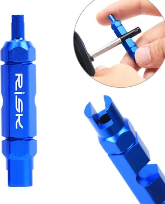 Produktbild von RISIKO Fahrrad Ventilkegel Entfernung Werkzeug fš¹r Schrader Presta Extender Bike Reifen Ventil Werkzeug