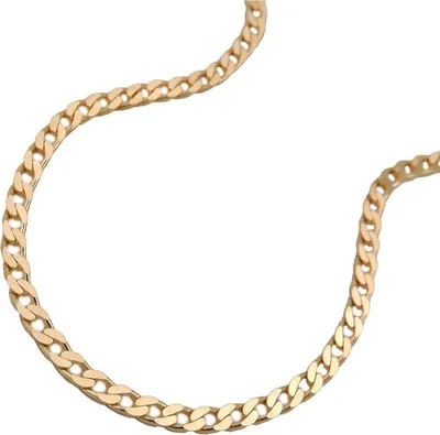 Produktbild von Kette 2mm Weitpanzer flach 14Kt GOLD 45cm gold 2mm