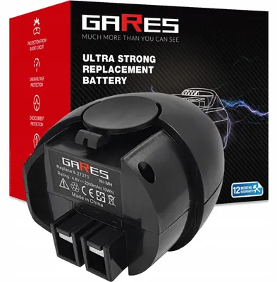 Obrázek produktu pro Gares Náhradní baterie pro Black Decker A14E A14F EPC142K2 PS14K2 | 14,4 V 2 Ah Inny | Vysokovýkonná baterie pro robotický vysavač | Kompatibilní s Black Decker A14E A14F EPC142K2 PS14K2 | Prémiová kvalita
