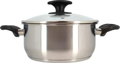 Image de Faitout MENASTYL 20 cm, Acier Inoxydable, Tous Feux dont Induction