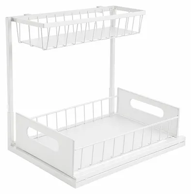 Productafbeelding van Organizer voor spoelbakken met 2 niveaus en een uitschuifbaar rek